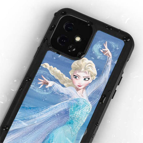 Disney Frozen Elsa Icy Powers Art iPhone 12 Mini Waterproof Case