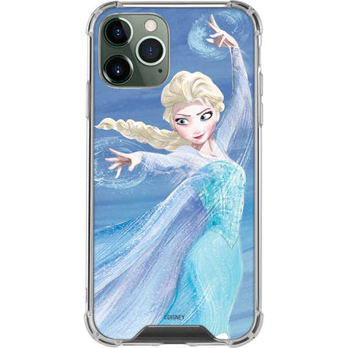 Disney Frozen Elsa Icy Powers Art iPhone 12 Pro Clear Case