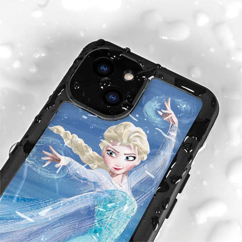 Disney Frozen Elsa Icy Powers Art iPhone 13 Mini Waterproof Case