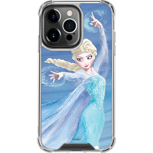 Disney Frozen Elsa Icy Powers Art iPhone 13 Pro Clear Case
