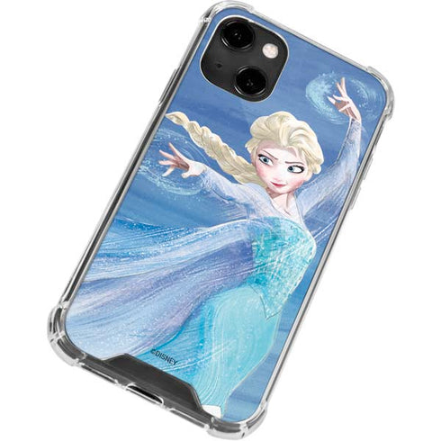 Disney Frozen Elsa Icy Powers Art iPhone 14 Clear Case