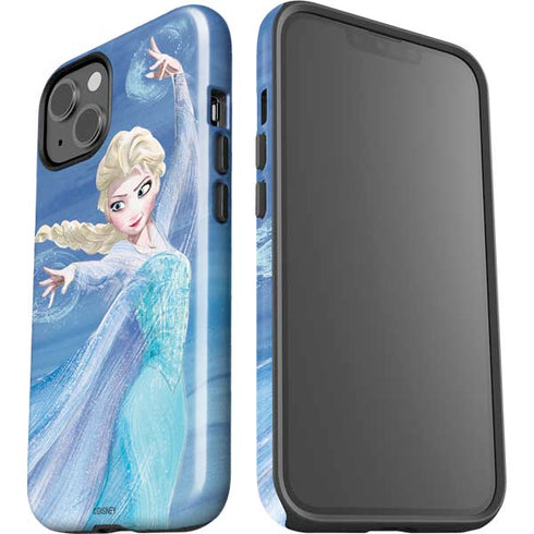 Disney Frozen Elsa Icy Powers Art iPhone 15 Plus Impact Case