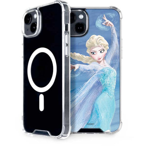 Disney Frozen Elsa Icy Powers Art iPhone 15 Plus MagSafe Case