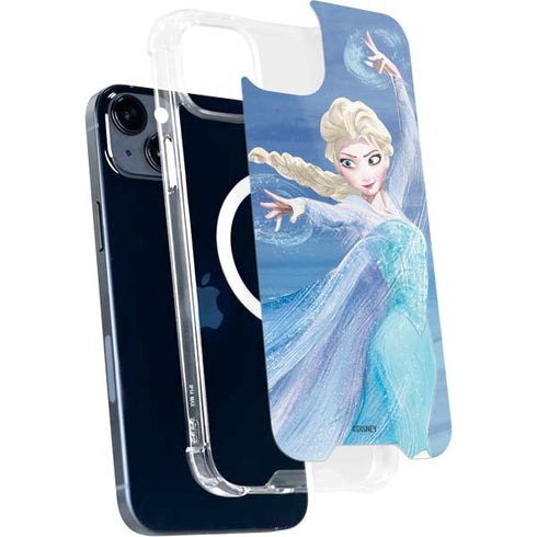 Disney Frozen Elsa Icy Powers Art iPhone 14 Plus MagSafe Case