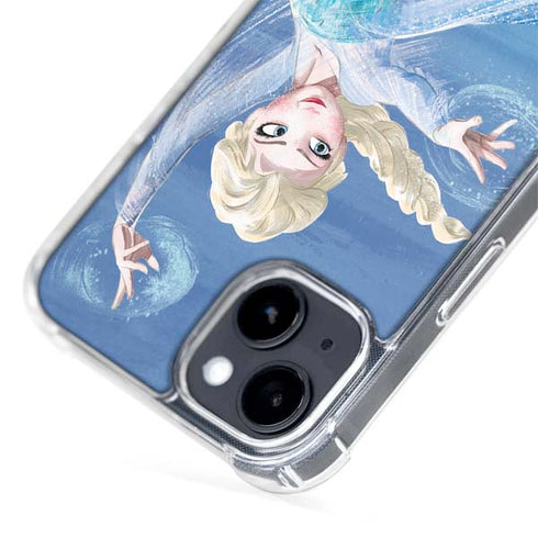 Disney Frozen Elsa Icy Powers Art iPhone 15 Plus MagSafe Case