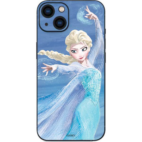 Disney Frozen Elsa Icy Powers Art iPhone 14 Plus Skin
