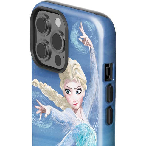 Disney Frozen Elsa Icy Powers Art iPhone 15 Pro Max Impact Case