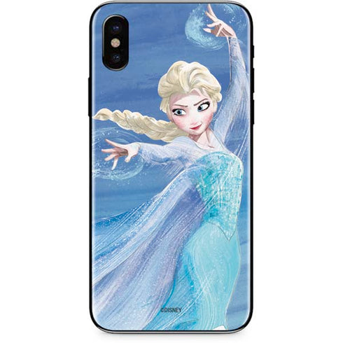 Disney Frozen Elsa Icy Powers Art iPhone X Skin