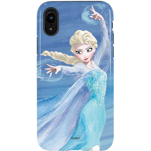 Disney Frozen Elsa Icy Powers Art iPhone XR Pro Case