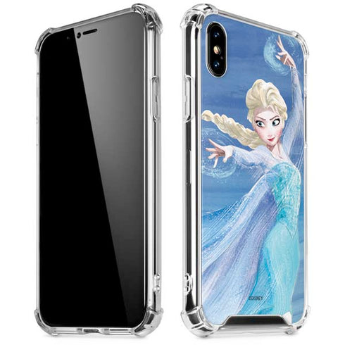 Disney Frozen Elsa Icy Powers Art iPhone XS Max Clear Case
