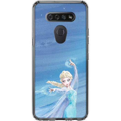 Disney Frozen Elsa Icy Powers Art LG K51/Q51 Clear Case