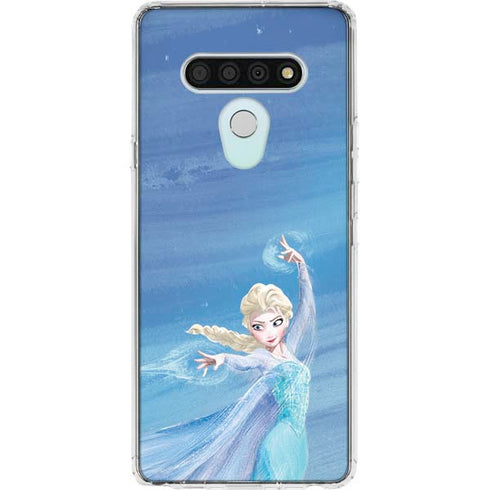 Disney Frozen Elsa Icy Powers Art LG Stylo 6 Clear Case