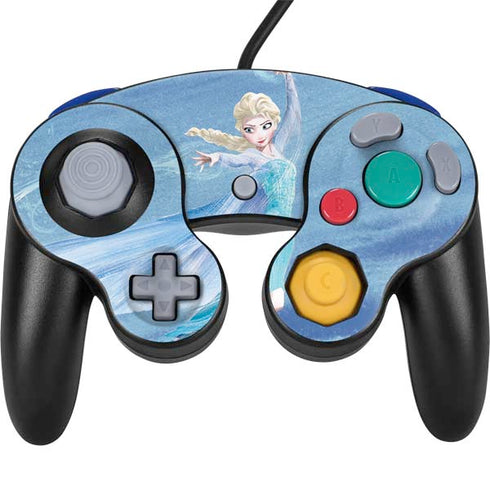 Disney Frozen Elsa Icy Powers Art Nintendo GameCube Controller Skin