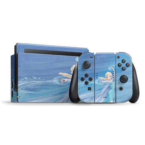 Disney Frozen Elsa Icy Powers Art Nintendo Switch Bundle Skin