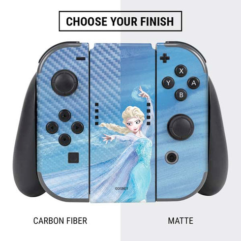 Disney Frozen Elsa Icy Powers Art Nintendo Switch Bundle Skin