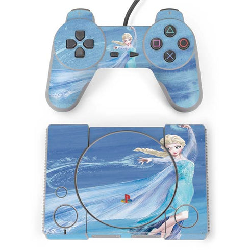 Disney Frozen Elsa Icy Powers Art PlayStation Classic Bundle Skin