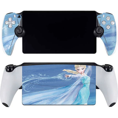 Disney Frozen Elsa Icy Powers Art PlayStation Portal Remote Player Skin