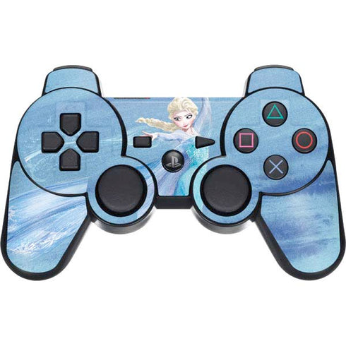 Disney Frozen Elsa Icy Powers Art PS3 Dual Shock wireless controller Skin
