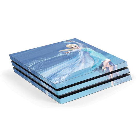 Disney Frozen Elsa Icy Powers Art PS4 Pro Console Skin