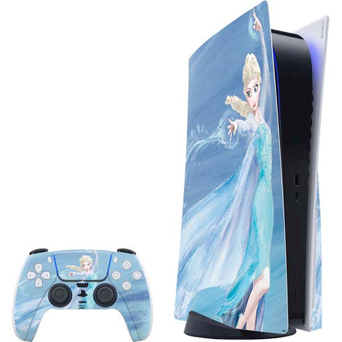 Disney Frozen Elsa Icy Powers Art PS5 Bundle Skin