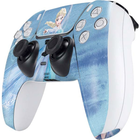 Disney Frozen Elsa Icy Powers Art PS5 Controller Skin