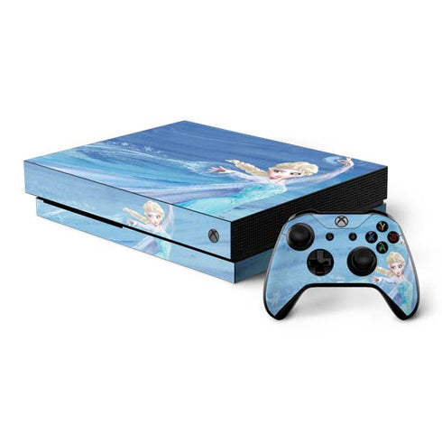Disney Frozen Elsa Icy Powers Art Xbox One X Bundle Skin