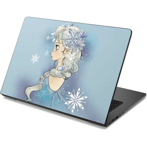Disney Frozen Elsa Side Portrait Art Dell Chromebook Skin
