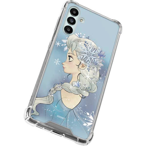 Disney Frozen Elsa Side Portrait Art Galaxy A13 5G Clear Case