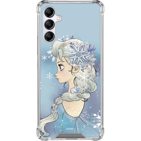 Disney Frozen Elsa Side Portrait Art Galaxy A14 5G Clear Case