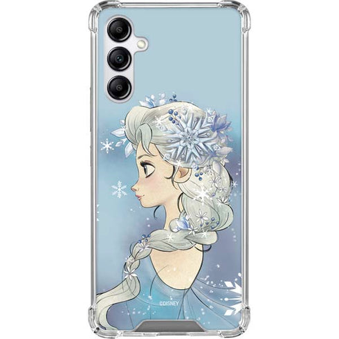 Disney Frozen Elsa Side Portrait Art Galaxy A15 5G Clear Case