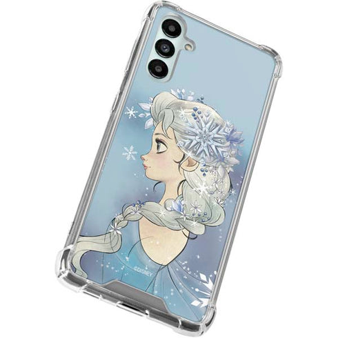 Disney Frozen Elsa Side Portrait Art Galaxy A15 5G Clear Case