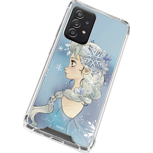 Disney Frozen Elsa Side Portrait Art Galaxy A52 5G Clear Case