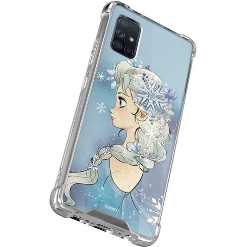 Disney Frozen Elsa Side Portrait Art Galaxy A71 5G Clear Case