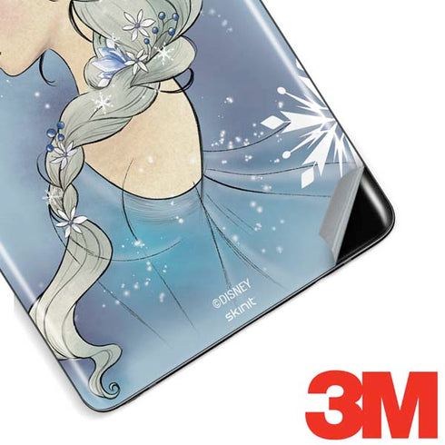 Disney Frozen Elsa Side Portrait Art Galaxy Note 8 Skin