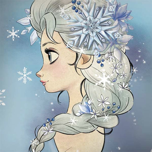 Disney Frozen Elsa Side Portrait Art Galaxy Note 8 Skin