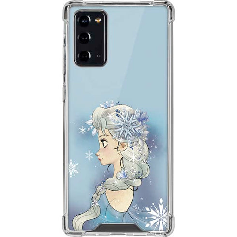Disney Frozen Elsa Side Portrait Art Galaxy Note20 5G Clear Case