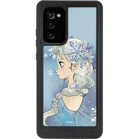 Disney Frozen Elsa Side Portrait Art Galaxy Note20 5G Waterproof Case