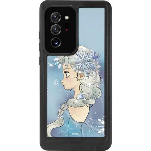Disney Frozen Elsa Side Portrait Art Galaxy Note20 Ultra 5G Waterproof Case