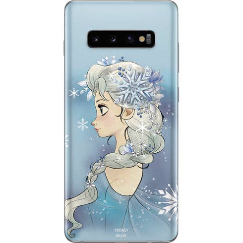 Disney Frozen Elsa Side Portrait Art Galaxy S10 Plus Skin