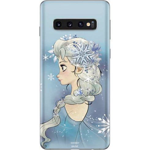 Disney Frozen Elsa Side Portrait Art Galaxy S10 Skin