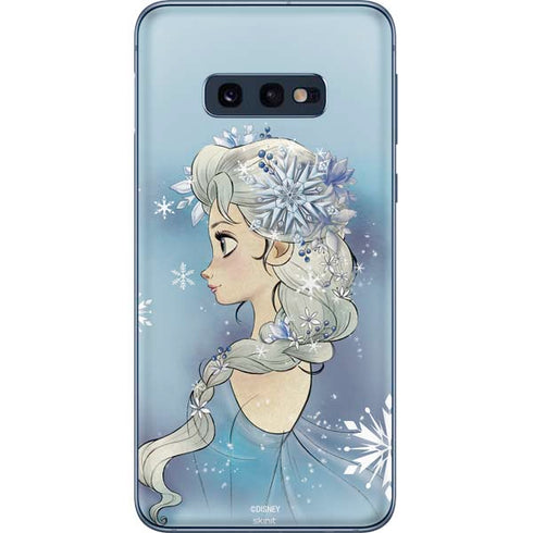 Disney Frozen Elsa Side Portrait Art Galaxy S10e Skin