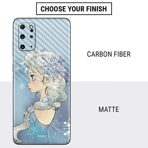 Disney Frozen Elsa Side Portrait Art Galaxy S20 Plus Skin