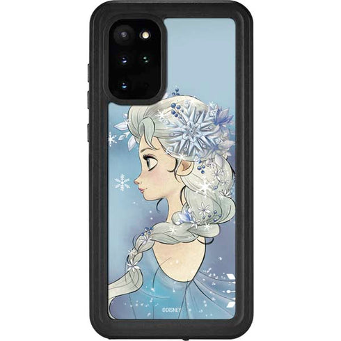 Disney Frozen Elsa Side Portrait Art Galaxy S20 Plus Waterproof Case
