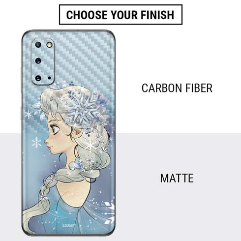 Disney Frozen Elsa Side Portrait Art Galaxy S20 Skin