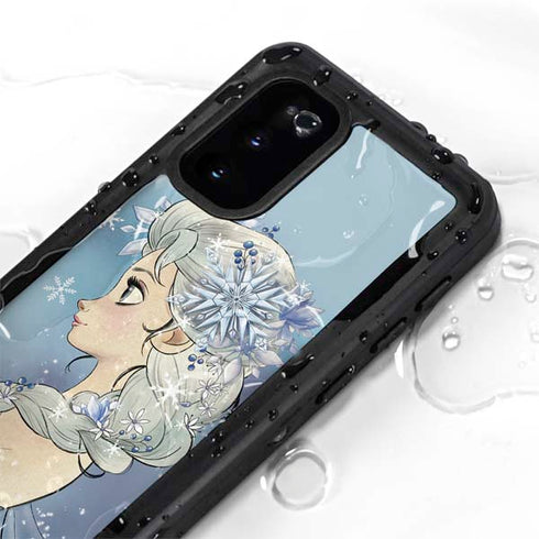 Disney Frozen Elsa Side Portrait Art Galaxy S20 Waterproof Case