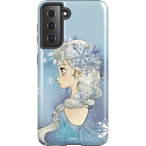 Disney Frozen Elsa Side Portrait Art Galaxy S21 5G Pro Case