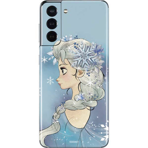 Disney Frozen Elsa Side Portrait Art Galaxy S21 5G Skin