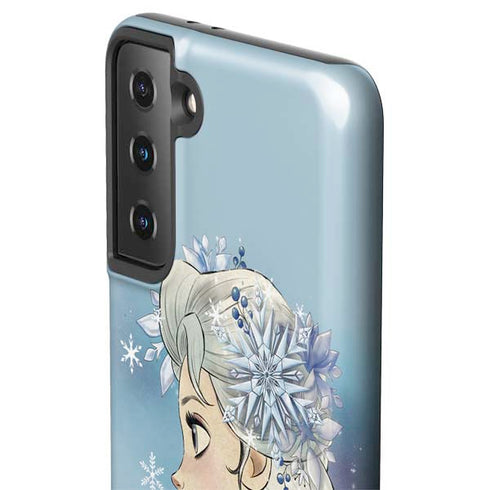 Disney Frozen Elsa Side Portrait Art Galaxy S21 Plus 5G Pro Case