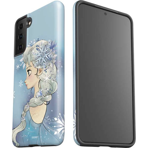 Disney Frozen Elsa Side Portrait Art Galaxy S21 Plus 5G Pro Case