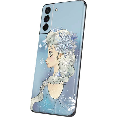 Disney Frozen Elsa Side Portrait Art Galaxy S21 Plus 5G Skin